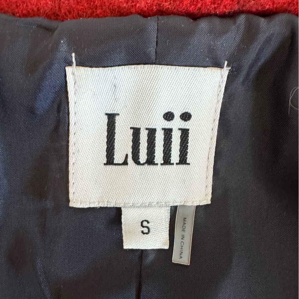 Anthropologie‎ Luii Women’s Small Black and Red Jacket - Picture 3 of 7